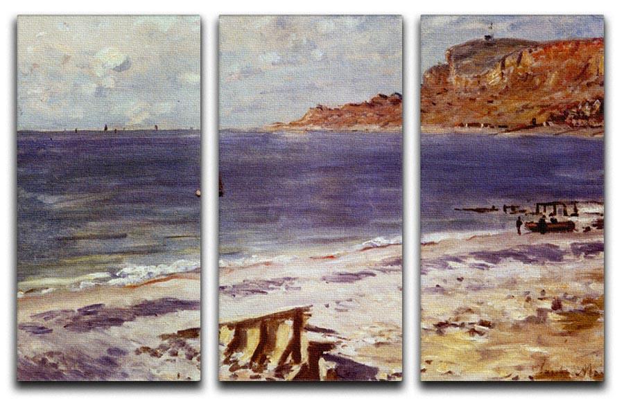 Sailing At Sainte Adresse by Monet Split Panel Canvas Print - Canvas Art Rocks - 4