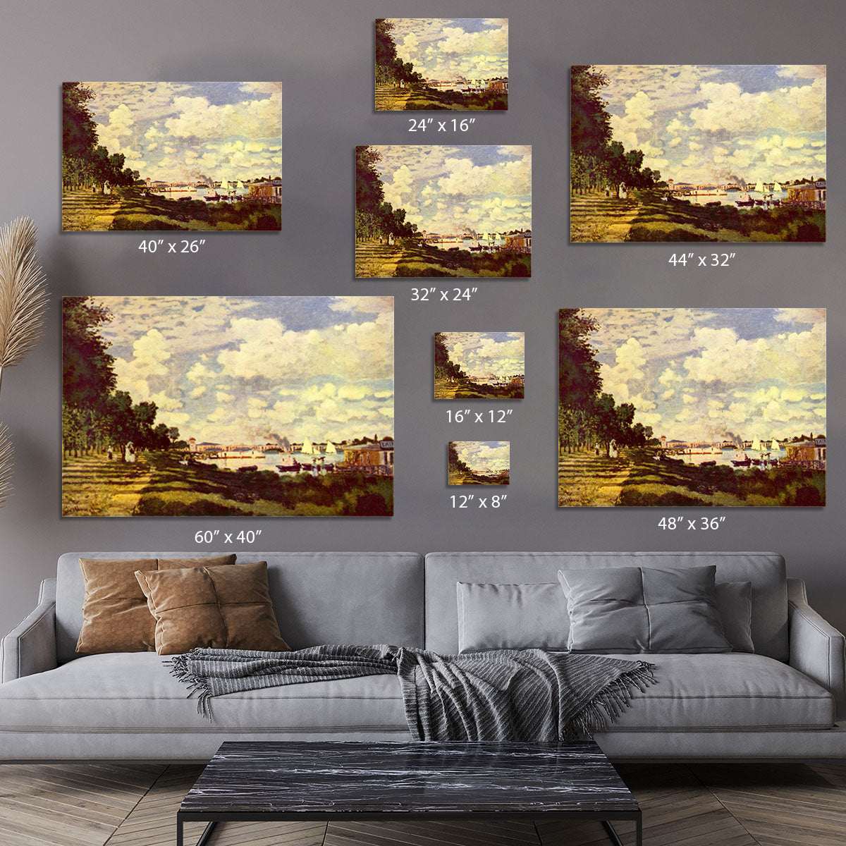 Sailing at Argenteuil by Monet Canvas Print or Poster - Canvas Art Rocks - 7