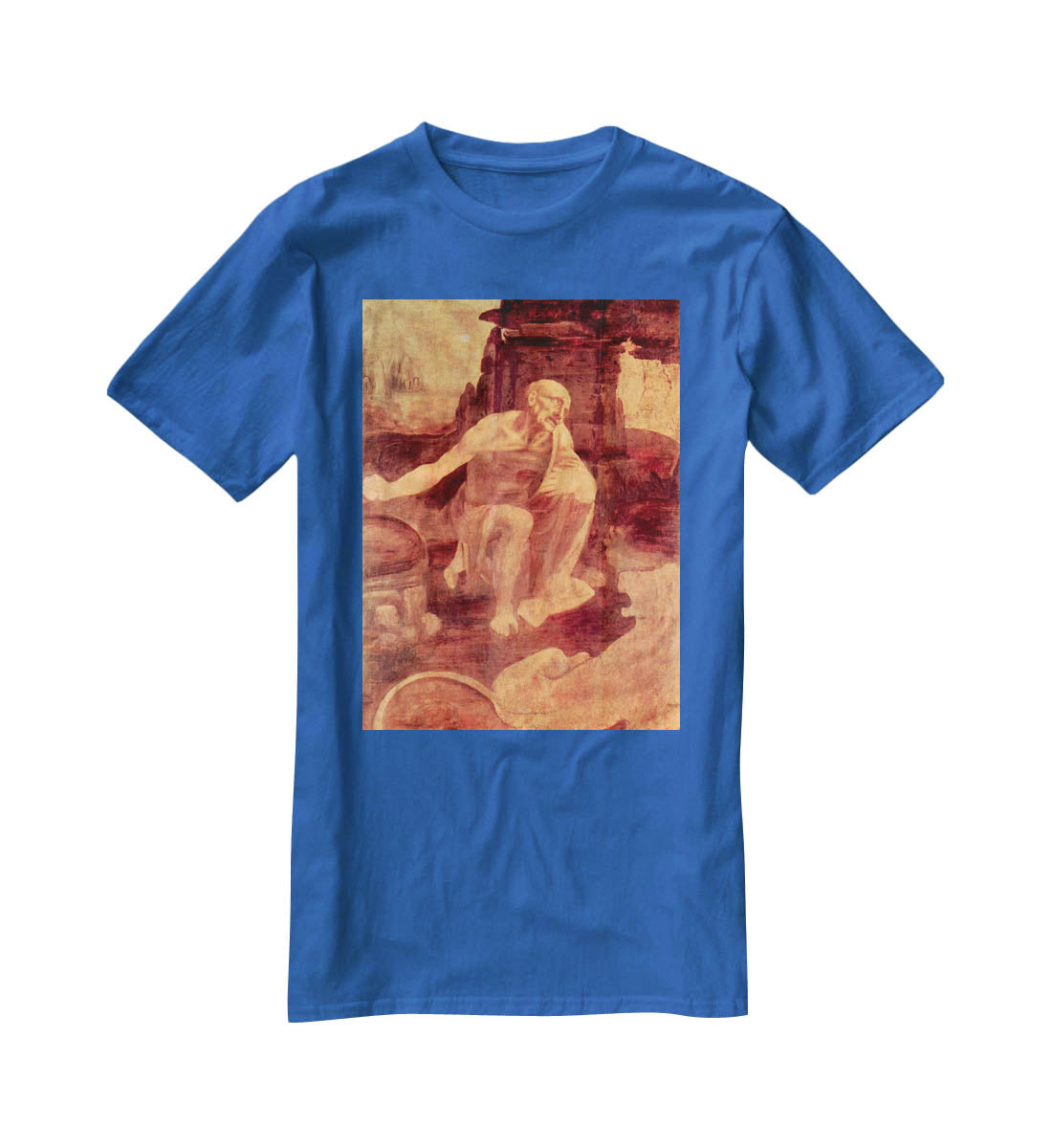 Saint Hieronymus by Da Vinci T-Shirt - Canvas Art Rocks - 2