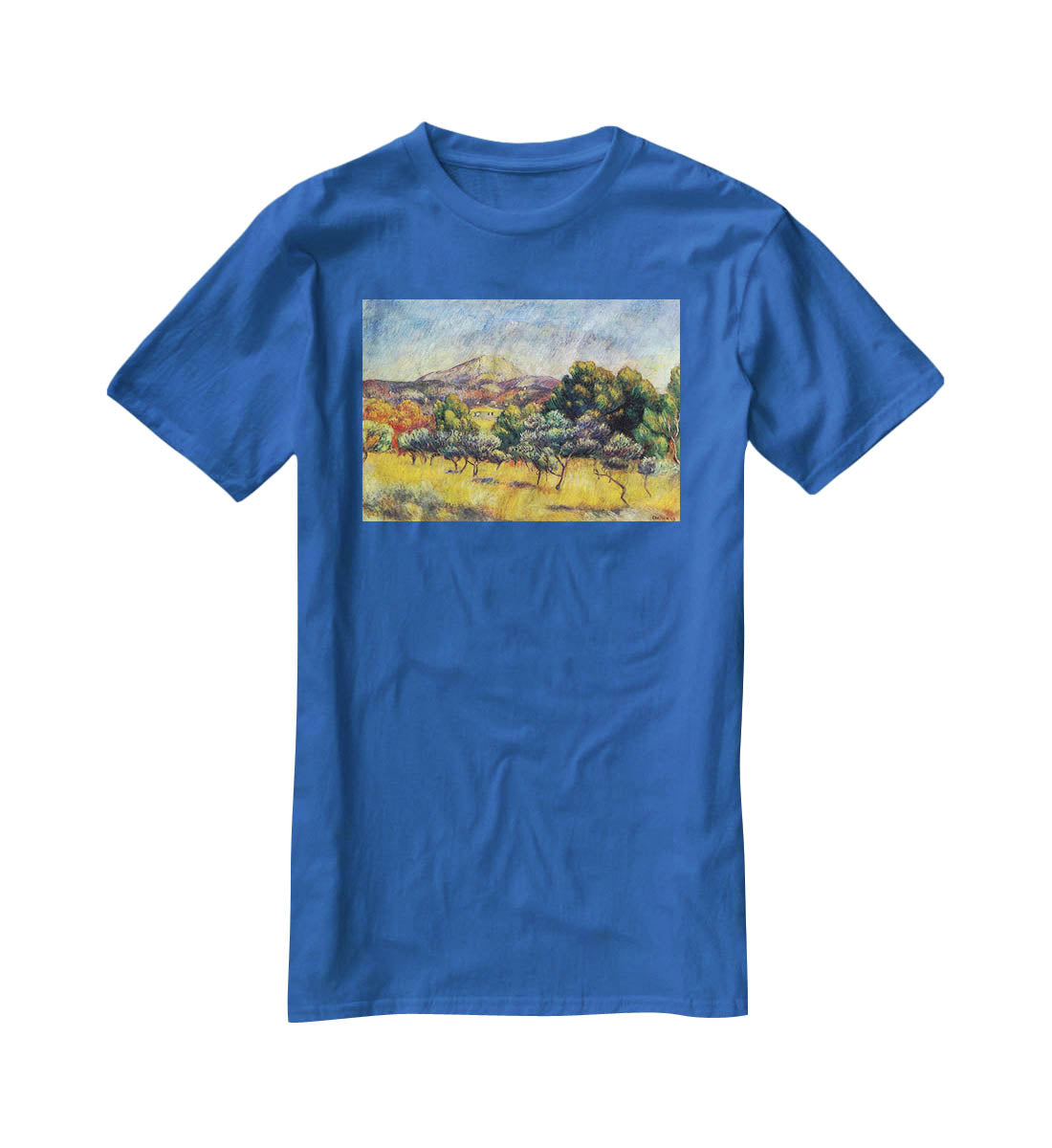 Sainte Vicoria Mountain by Renoir T-Shirt - Canvas Art Rocks - 2