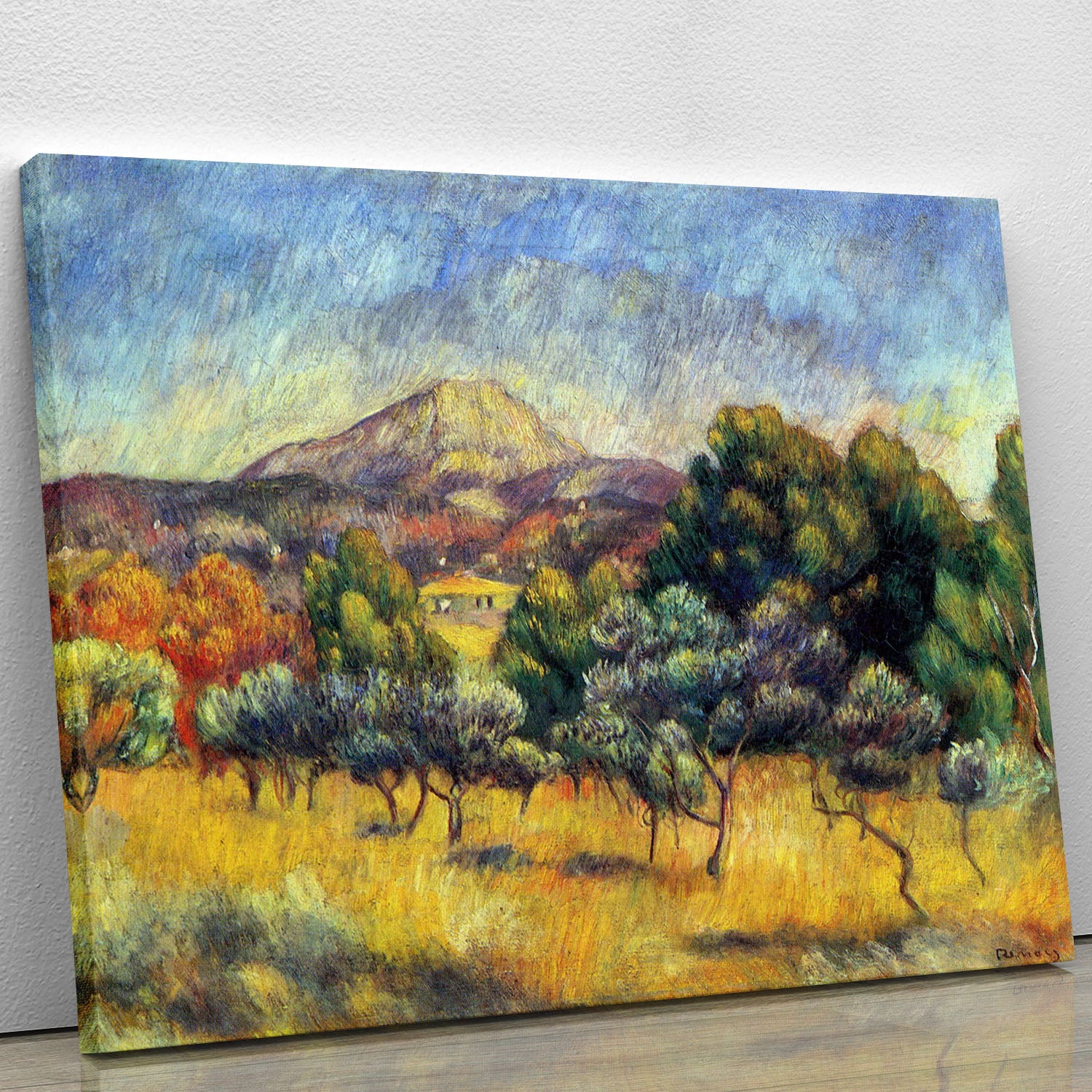 Sainte Vicoria Mountain by Renoir Canvas Print or Poster - Canvas Art Rocks - 1