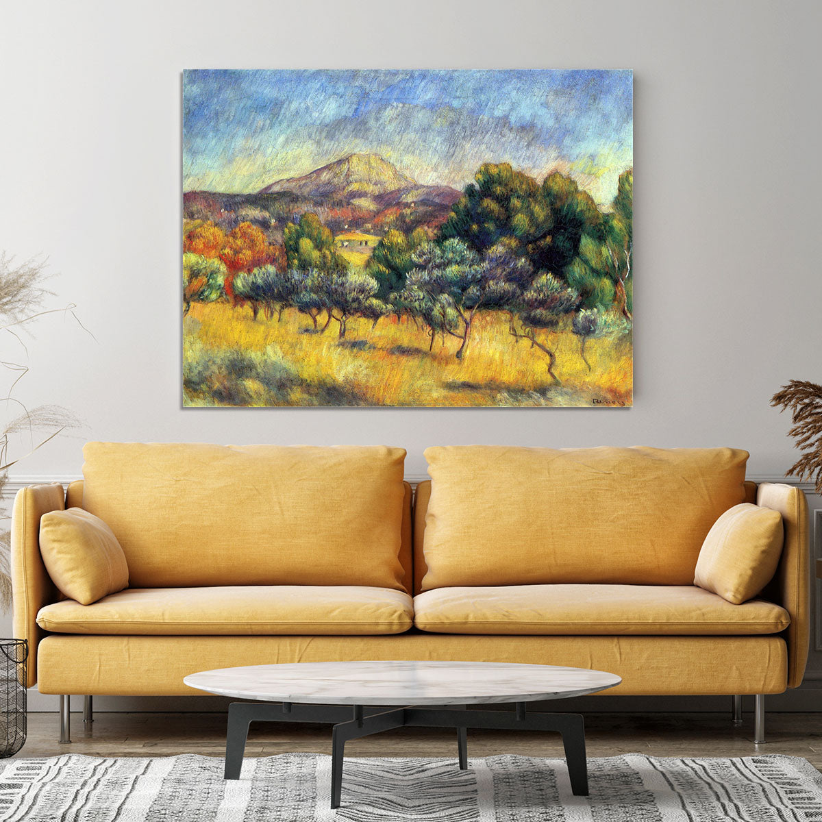 Sainte Vicoria Mountain by Renoir Canvas Print or Poster - Canvas Art Rocks - 4