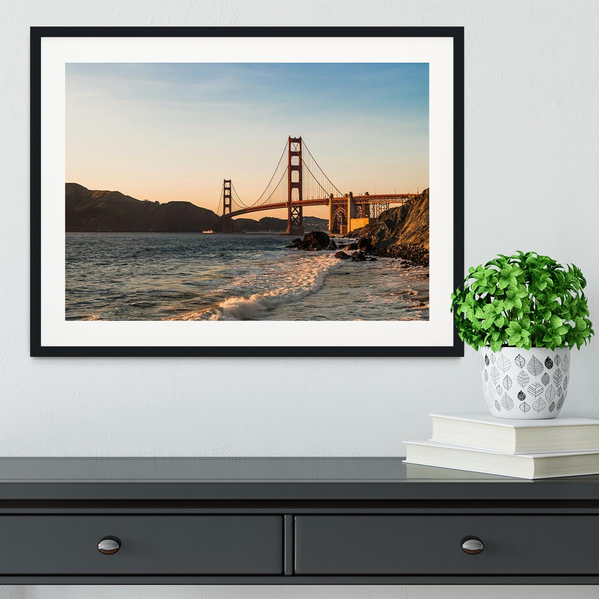 San Francisco Bridge Framed Print - Canvas Art Rocks - 1