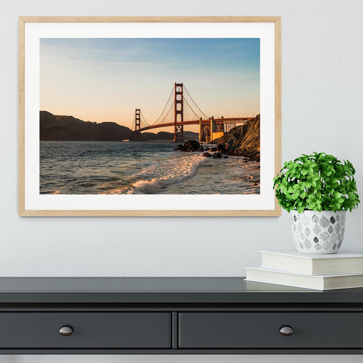 San Francisco Bridge Framed Print - Canvas Art Rocks - 3