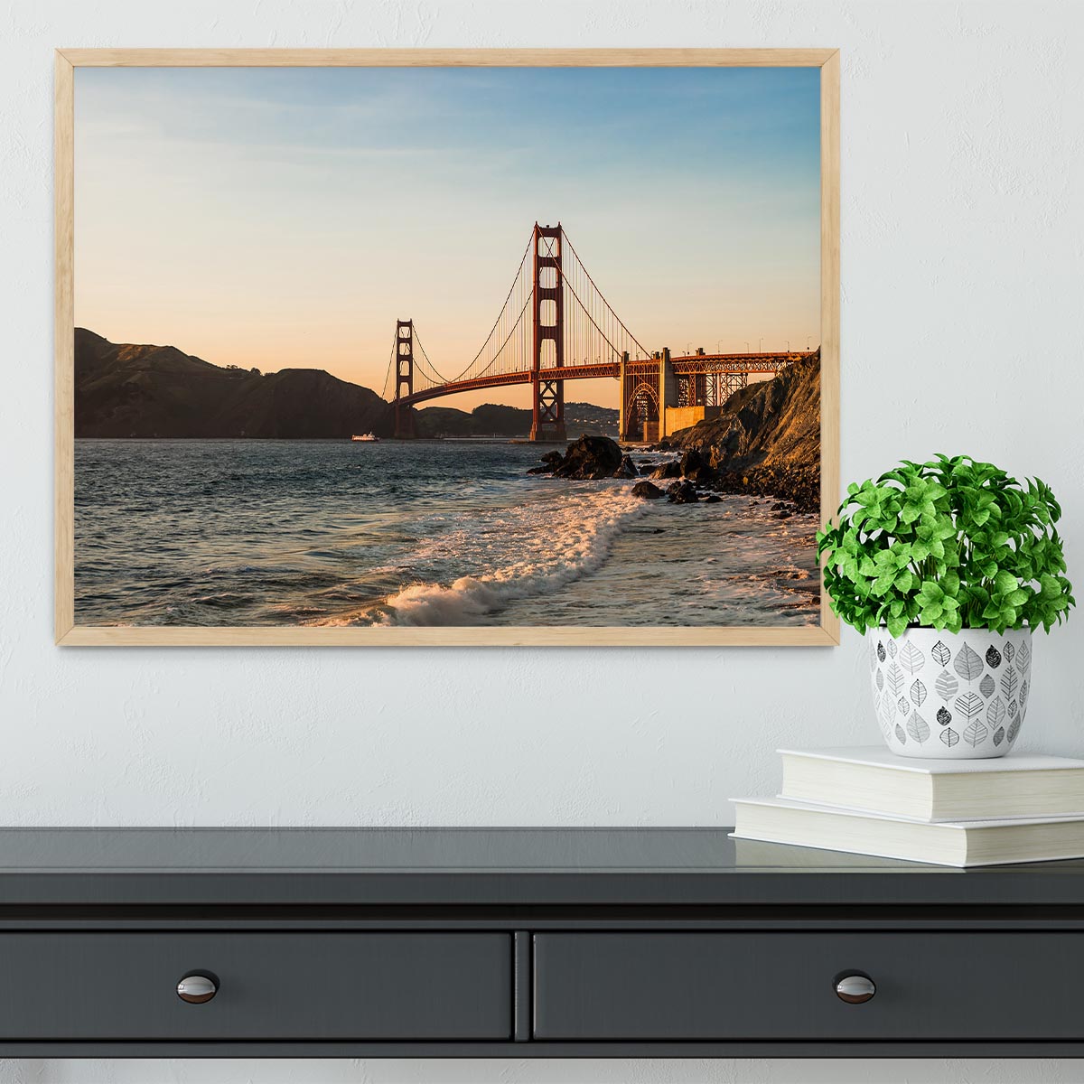 San Francisco Bridge Framed Print - Canvas Art Rocks - 4