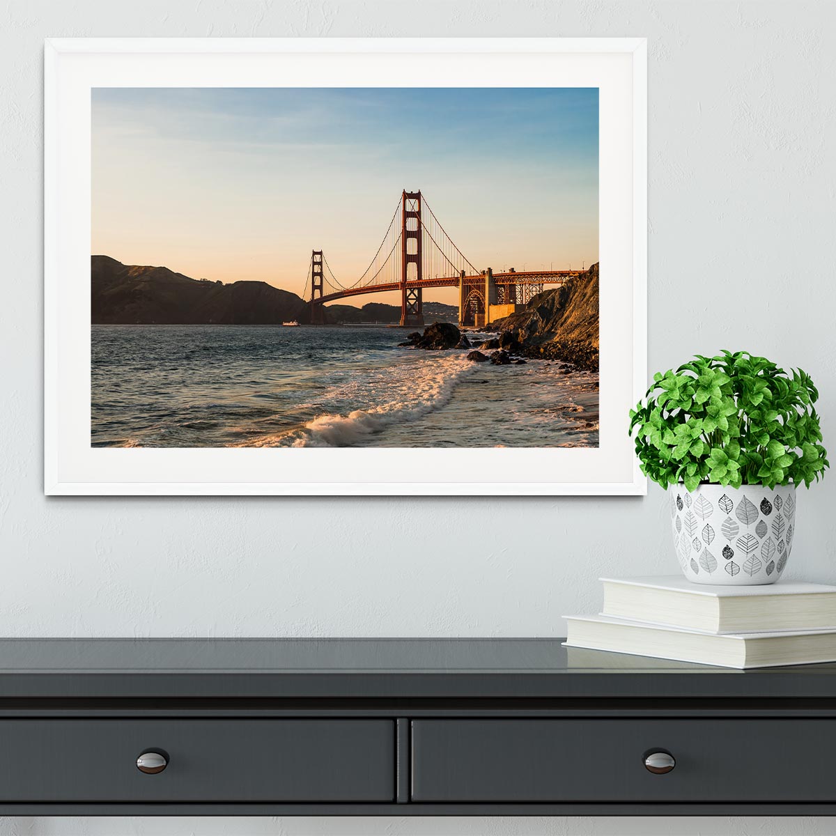 San Francisco Bridge Framed Print - Canvas Art Rocks - 5