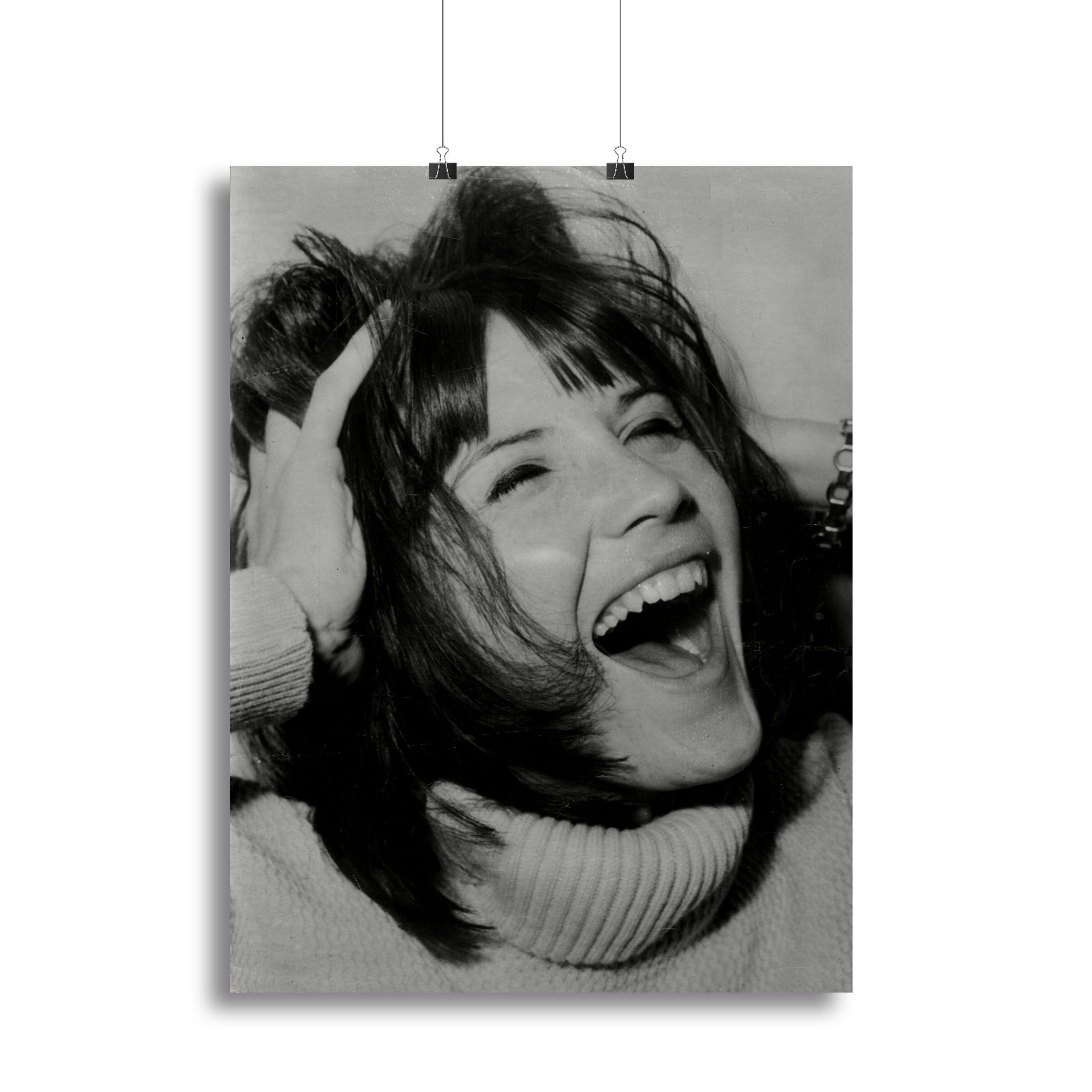 Sandie Shaw laughing Canvas Print or Poster - Canvas Art Rocks - 2