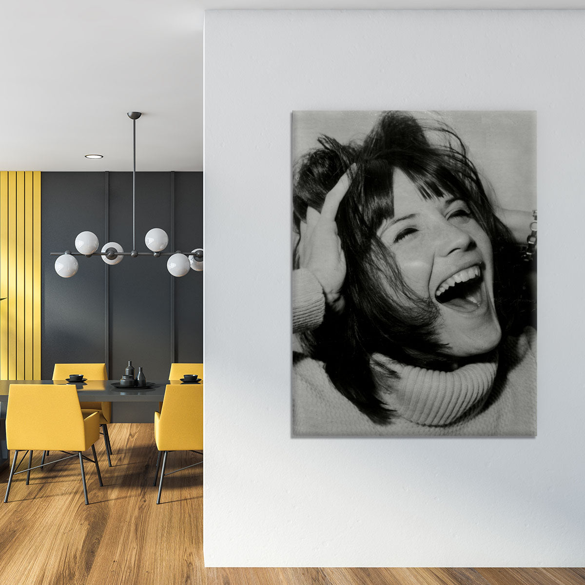 Sandie Shaw laughing Canvas Print or Poster - Canvas Art Rocks - 4
