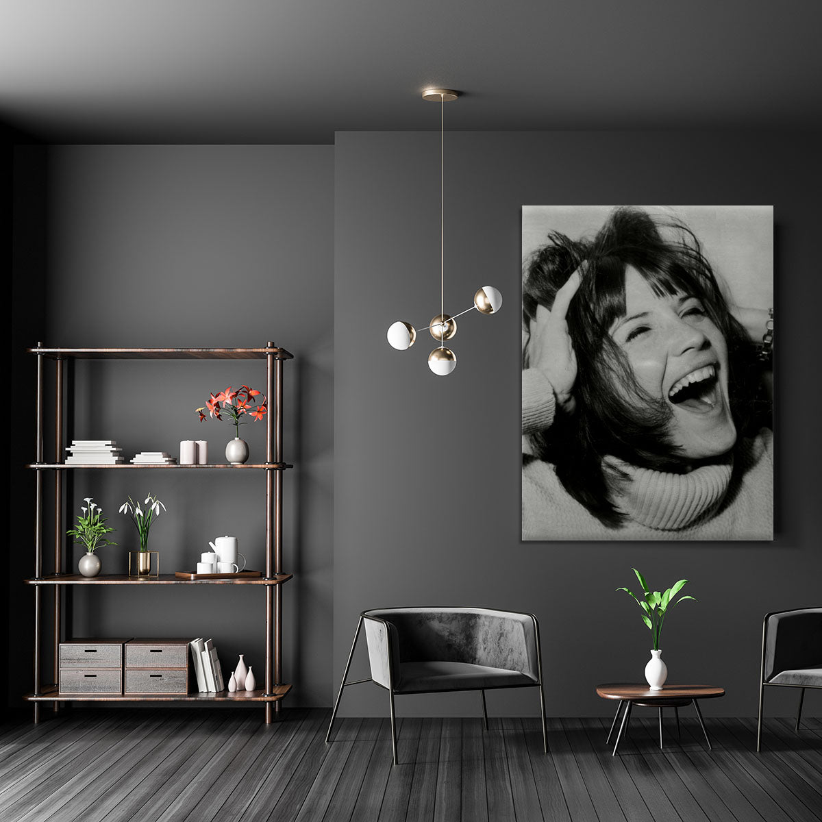 Sandie Shaw laughing Canvas Print or Poster - Canvas Art Rocks - 5