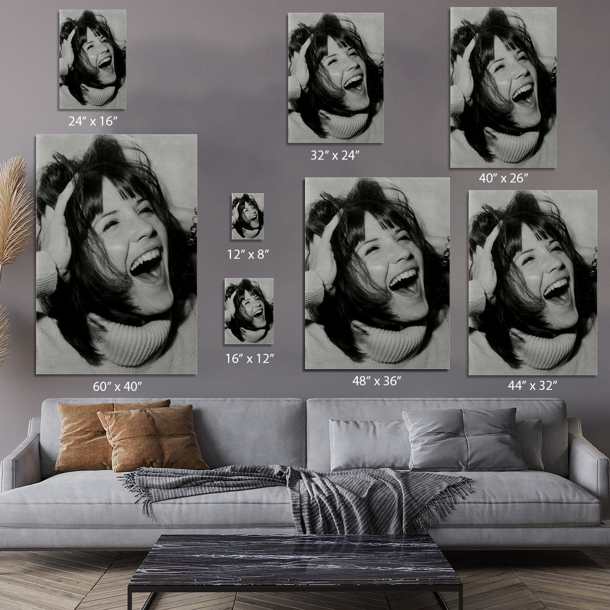 Sandie Shaw laughing Canvas Print or Poster - Canvas Art Rocks - 7