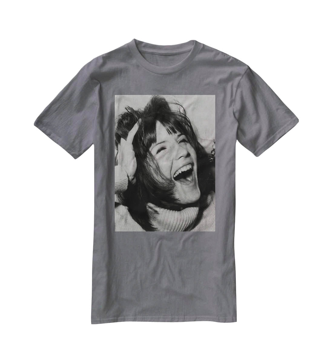 Sandie Shaw laughing T-Shirt - Canvas Art Rocks - 3