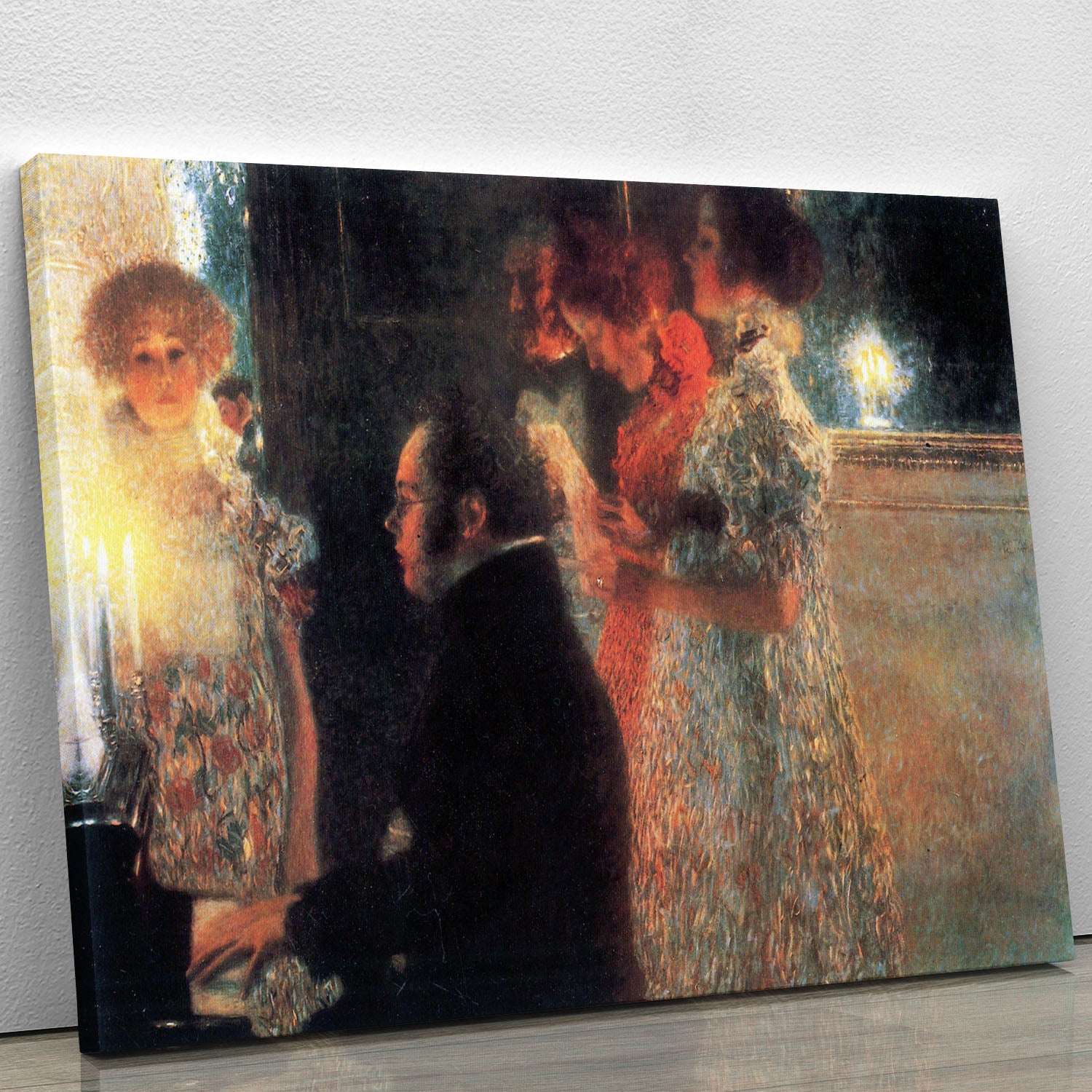 Schubert at the piano by Klimt Canvas Print or Poster - Canvas Art Rocks - 1