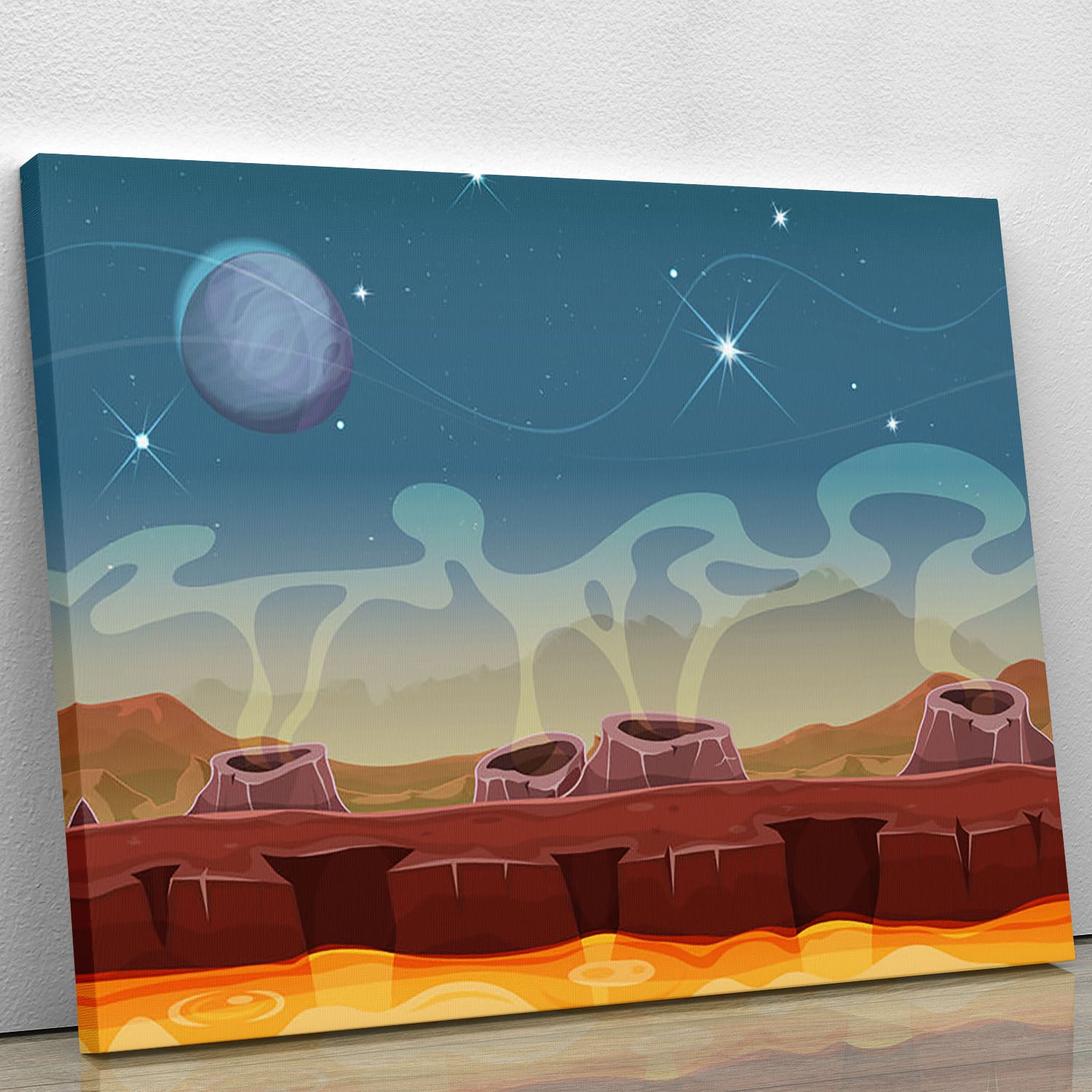 Sci-Fi Alien Planet Canvas Print or Poster - Canvas Art Rocks - 1
