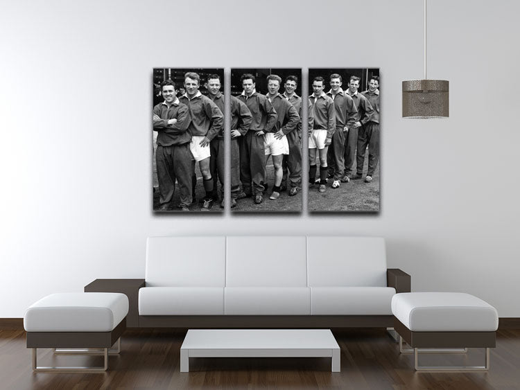 Scotland Football Team 1959 3 Split Panel Canvas Print - Canvas Art Rocks - 3