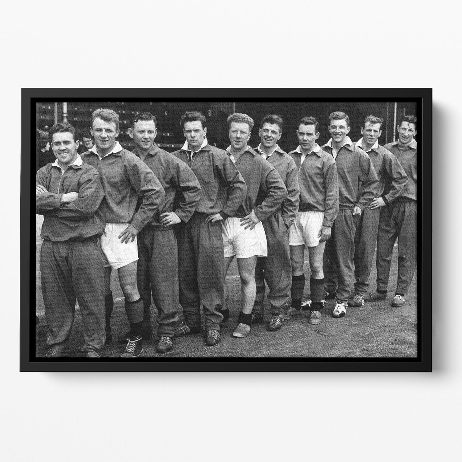 Scotland Football Team 1959 Floating Framed Canvas - Canvas Art Rocks - 2