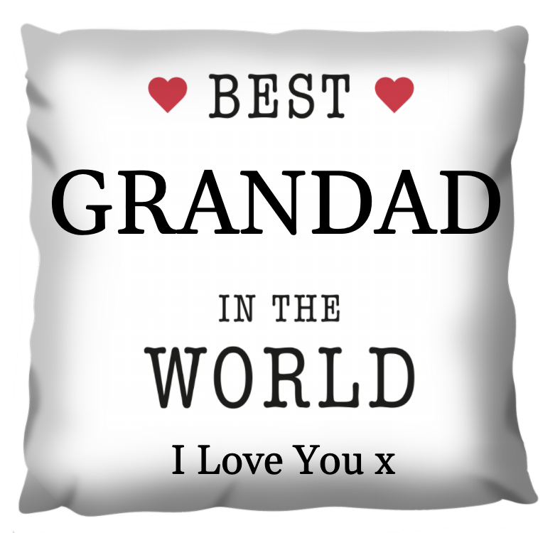 Best Grandad In The World Personalised Cushion