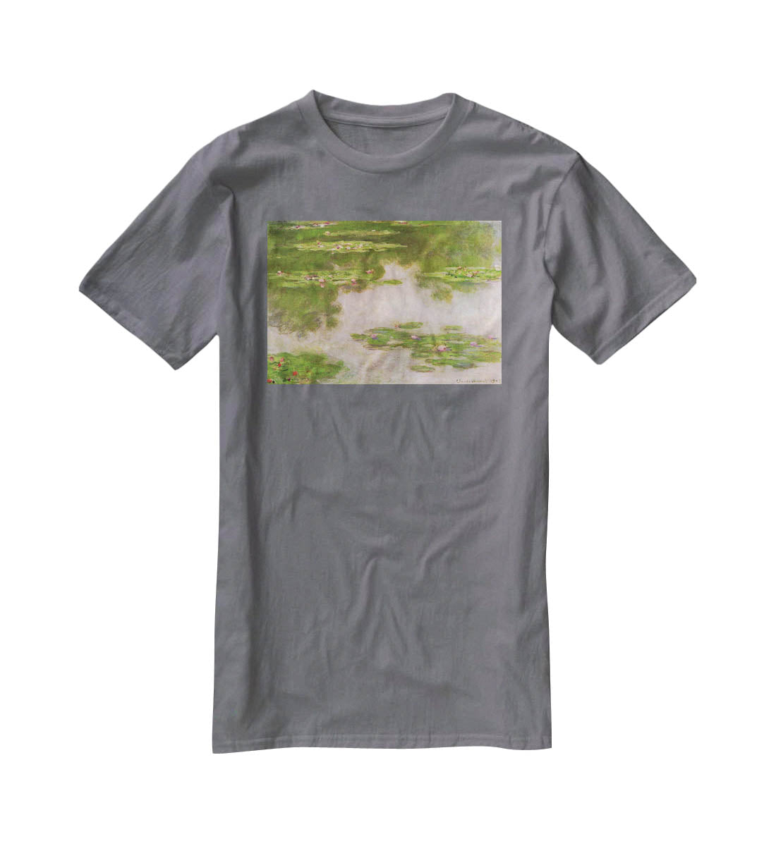 Sea roses 2 by Monet T-Shirt - Canvas Art Rocks - 3