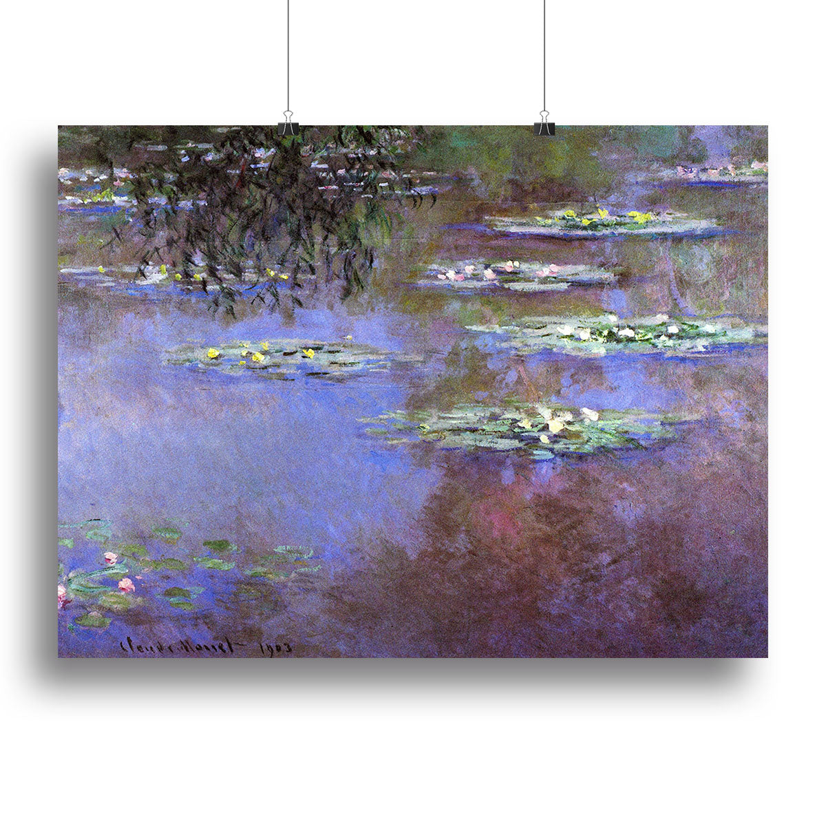 Sea roses 4 by Monet Canvas Print or Poster - Canvas Art Rocks - 2