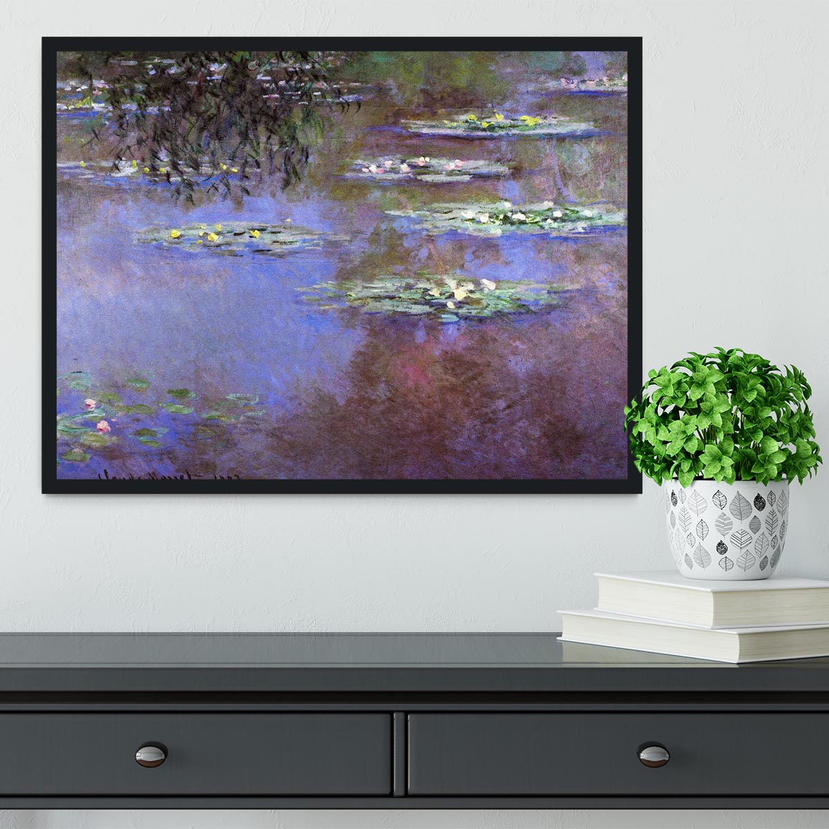 Sea roses 4 by Monet Framed Print - Canvas Art Rocks - 2