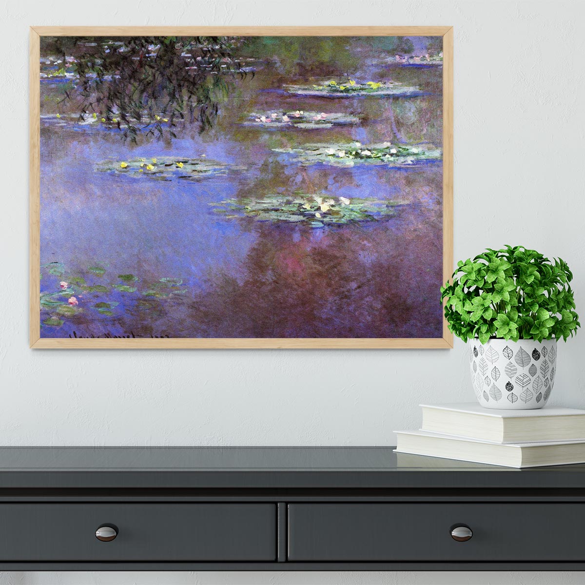 Sea roses 4 by Monet Framed Print - Canvas Art Rocks - 4
