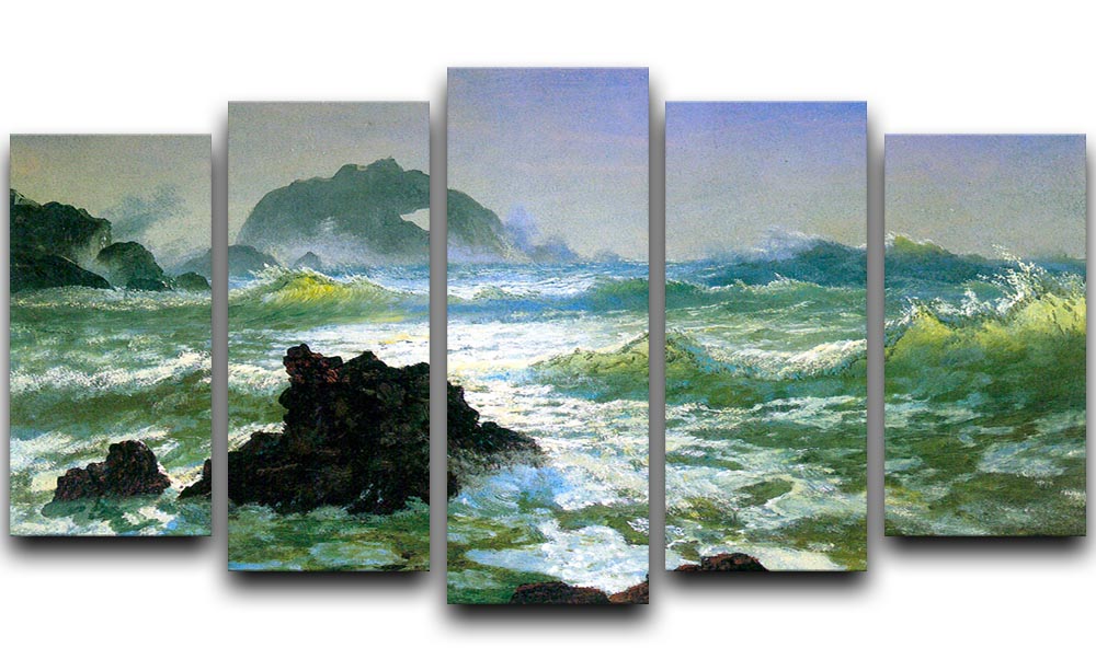 Seal Rock 2 by Bierstadt 5 Split Panel Canvas - Canvas Art Rocks - 1