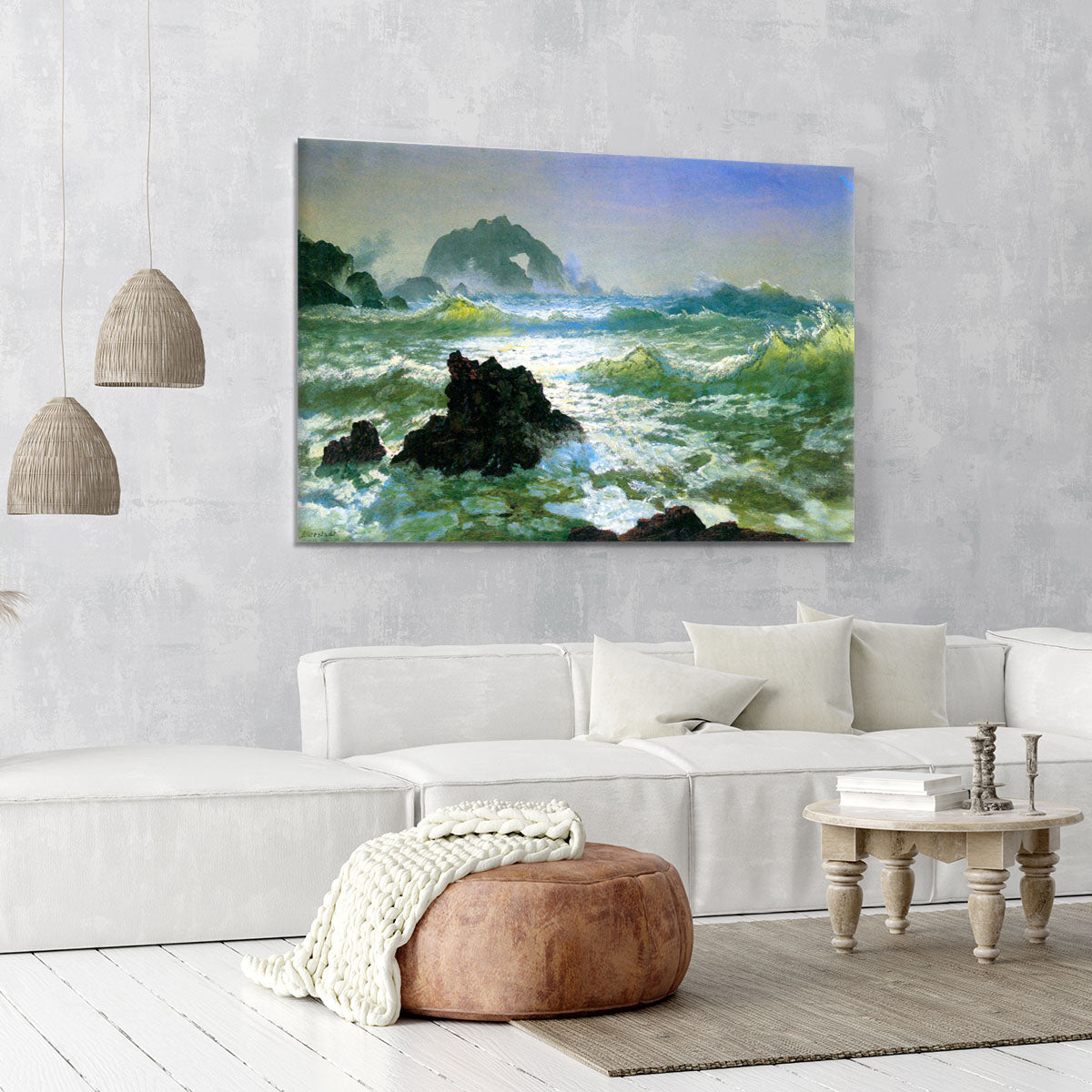 Seal Rock 2 by Bierstadt Canvas Print or Poster - Canvas Art Rocks - 6