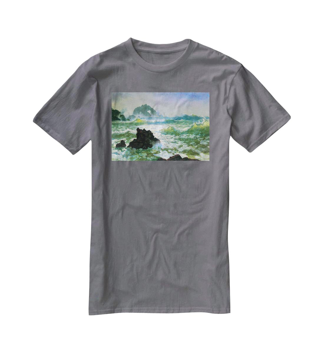 Seal Rock 2 by Bierstadt T-Shirt - Canvas Art Rocks - 3