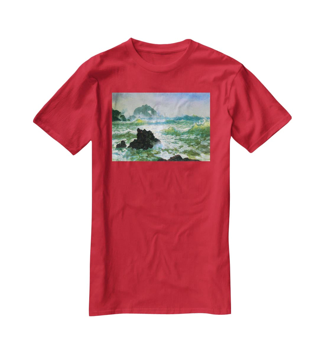 Seal Rock 2 by Bierstadt T-Shirt - Canvas Art Rocks - 4