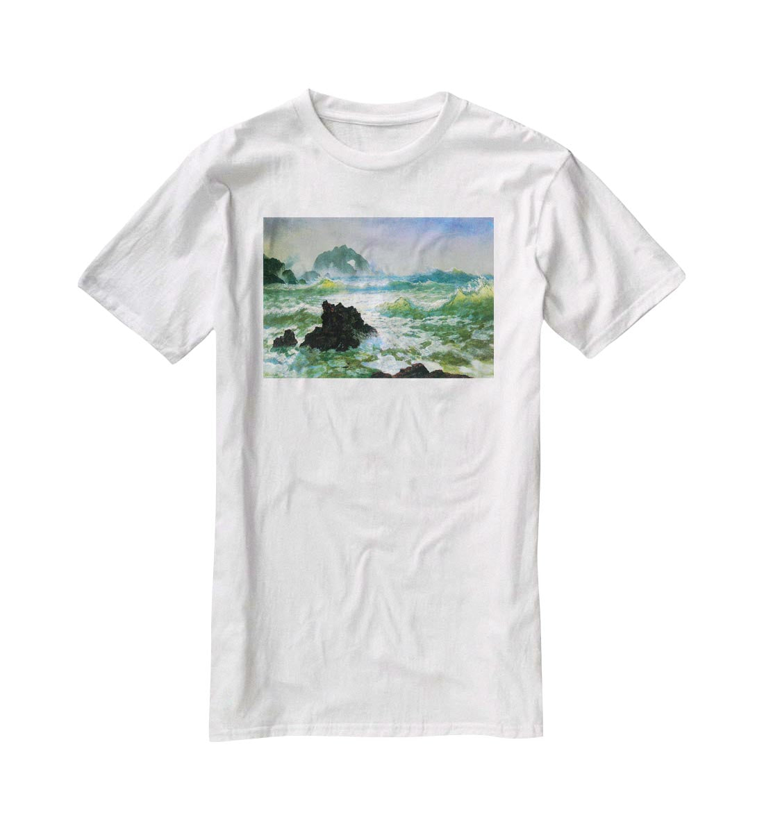 Seal Rock 2 by Bierstadt T-Shirt - Canvas Art Rocks - 5