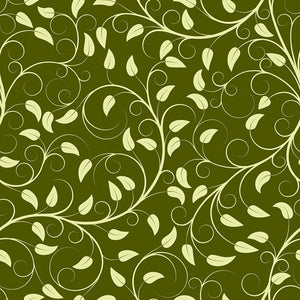 Seamless pattern from green plants Wall Mural Wallpaper - Canvas Art Rocks - 1