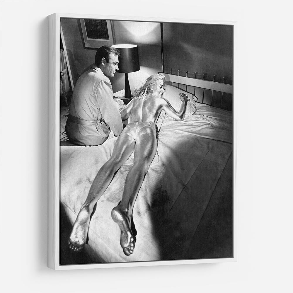Sean Connery and Shirley Eaton in Goldfinger HD Metal Print
