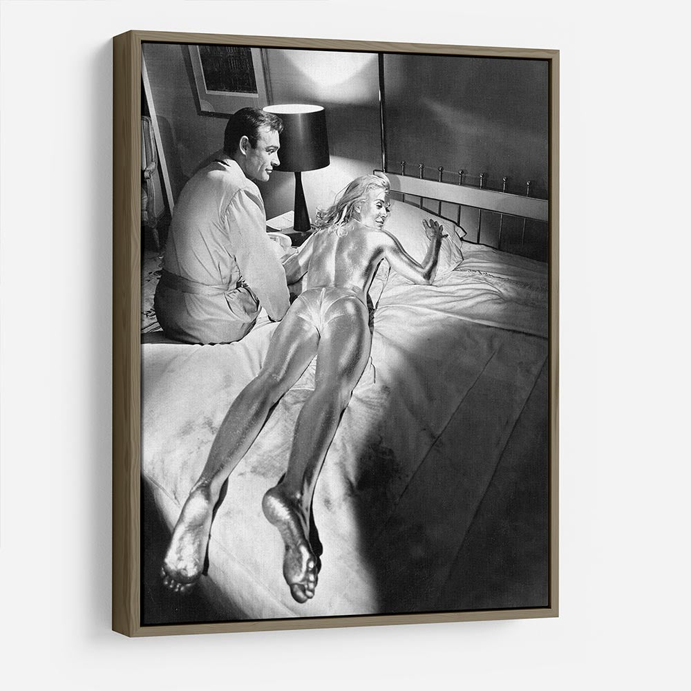 Sean Connery and Shirley Eaton in Goldfinger HD Metal Print