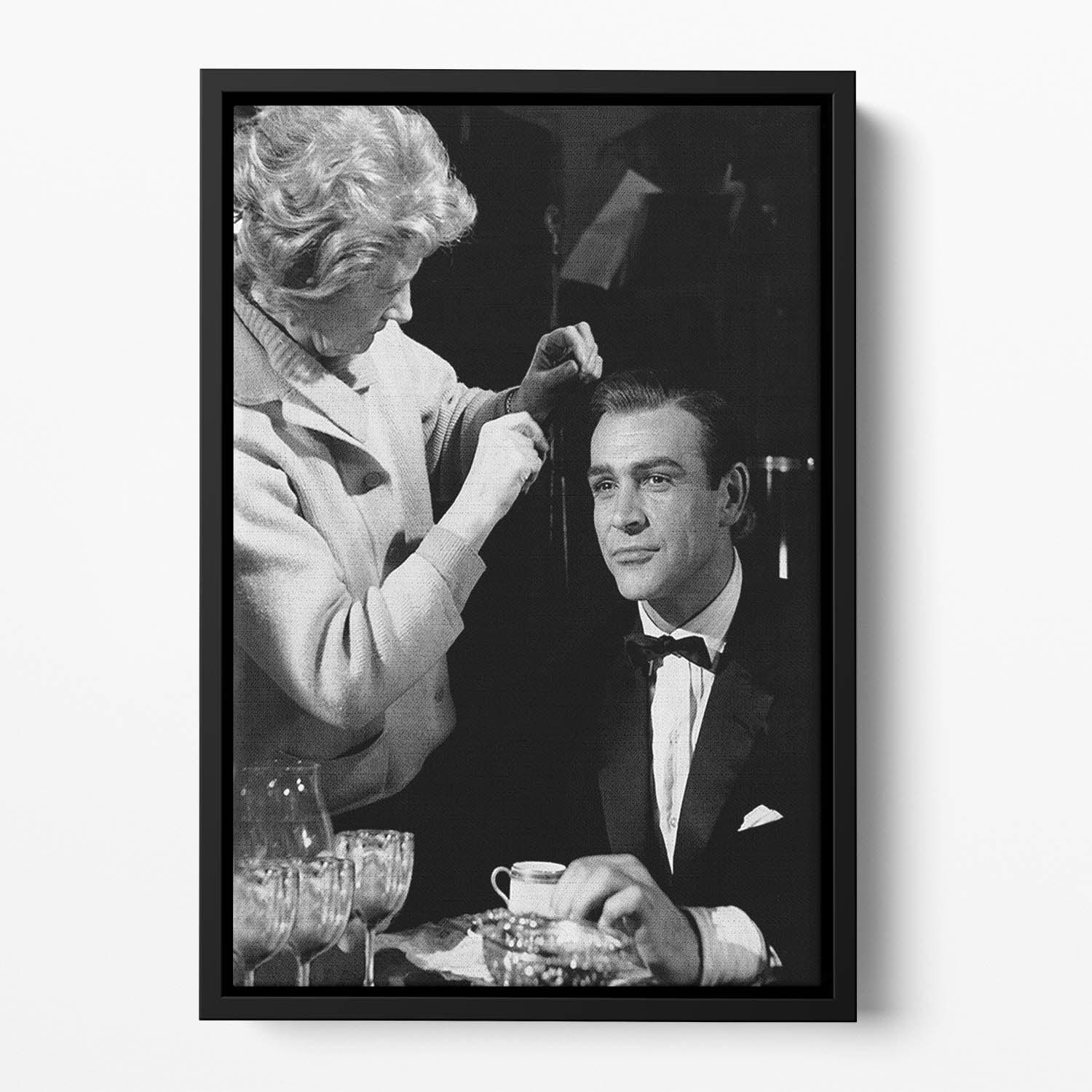 Sean Connery on set 1964 Floating Framed Canvas