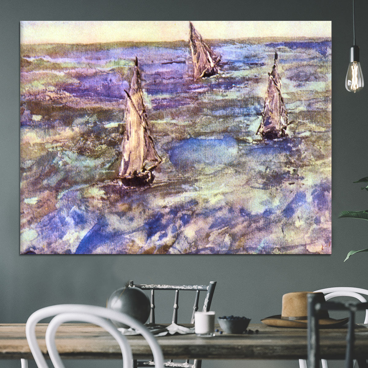 Seascape 1873 by Manet Canvas Print or Poster - Canvas Art Rocks - 3