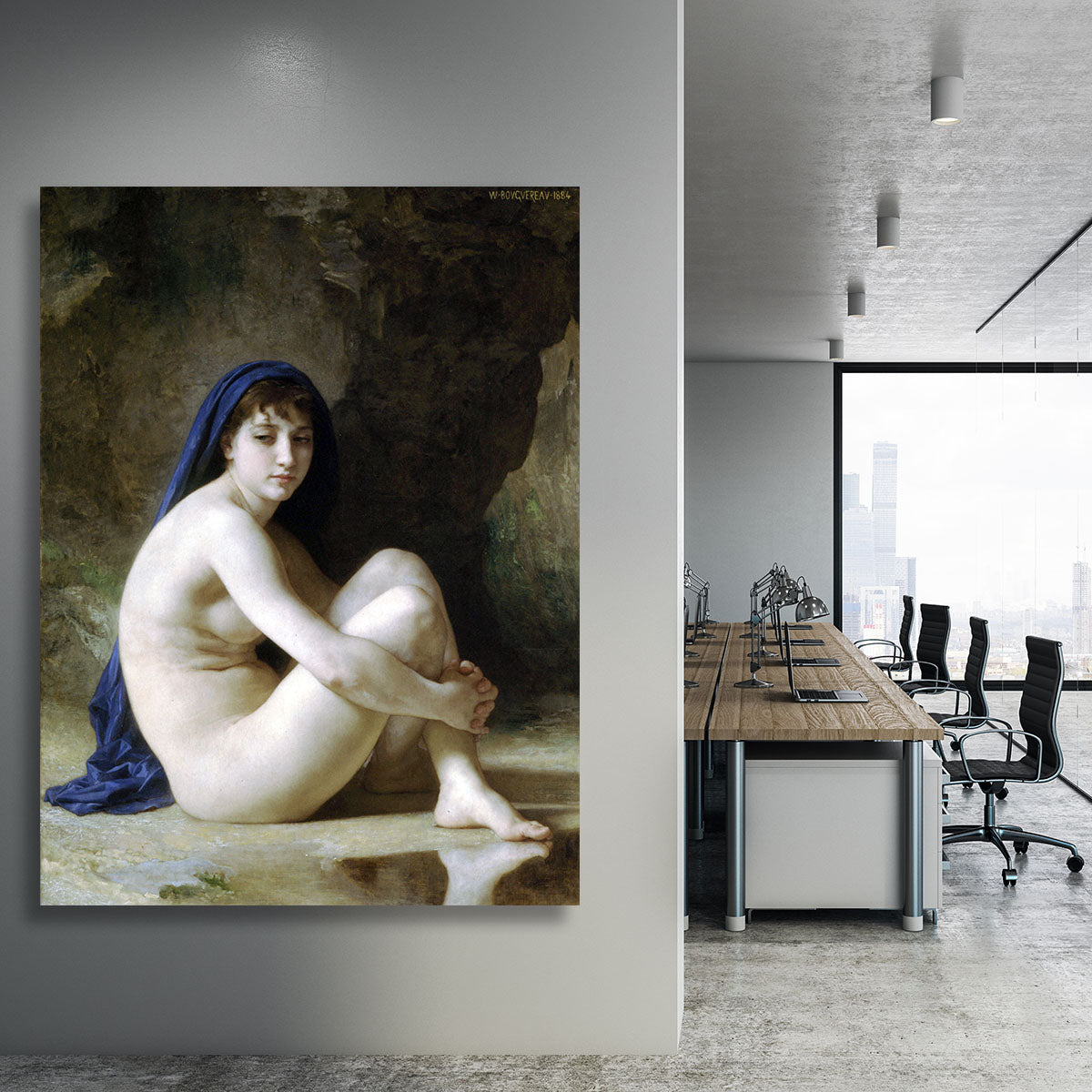 Seated Nude By Bouguereau Canvas Print or Poster - Canvas Art Rocks - 3