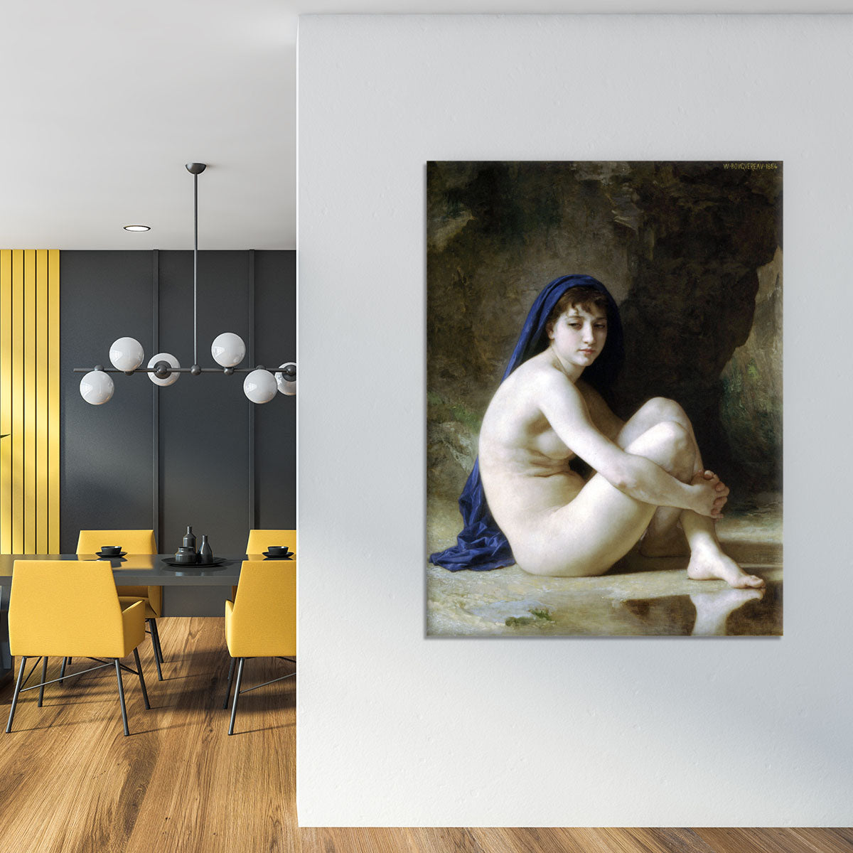 Seated Nude By Bouguereau Canvas Print or Poster - Canvas Art Rocks - 4