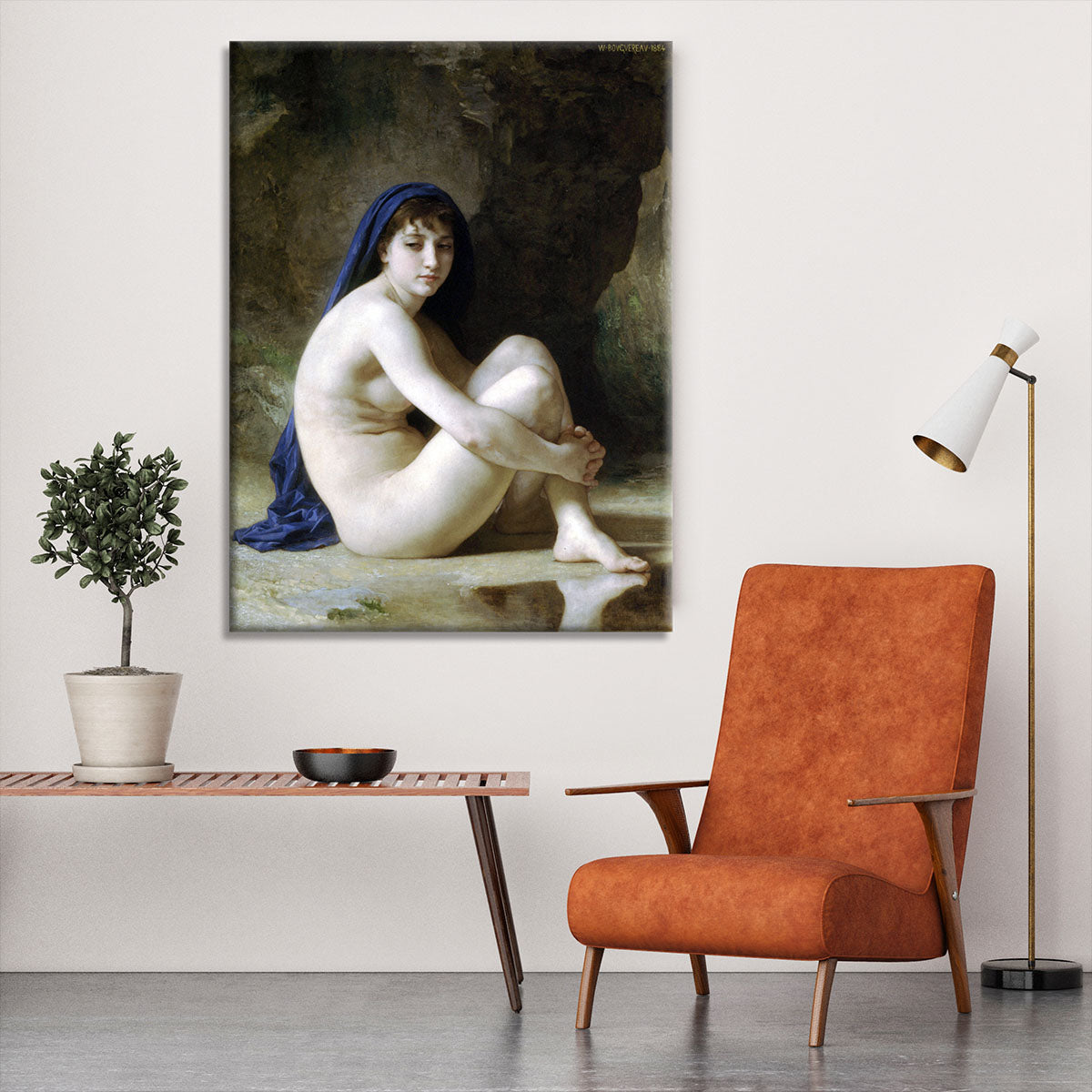 Seated Nude By Bouguereau Canvas Print or Poster - Canvas Art Rocks - 6