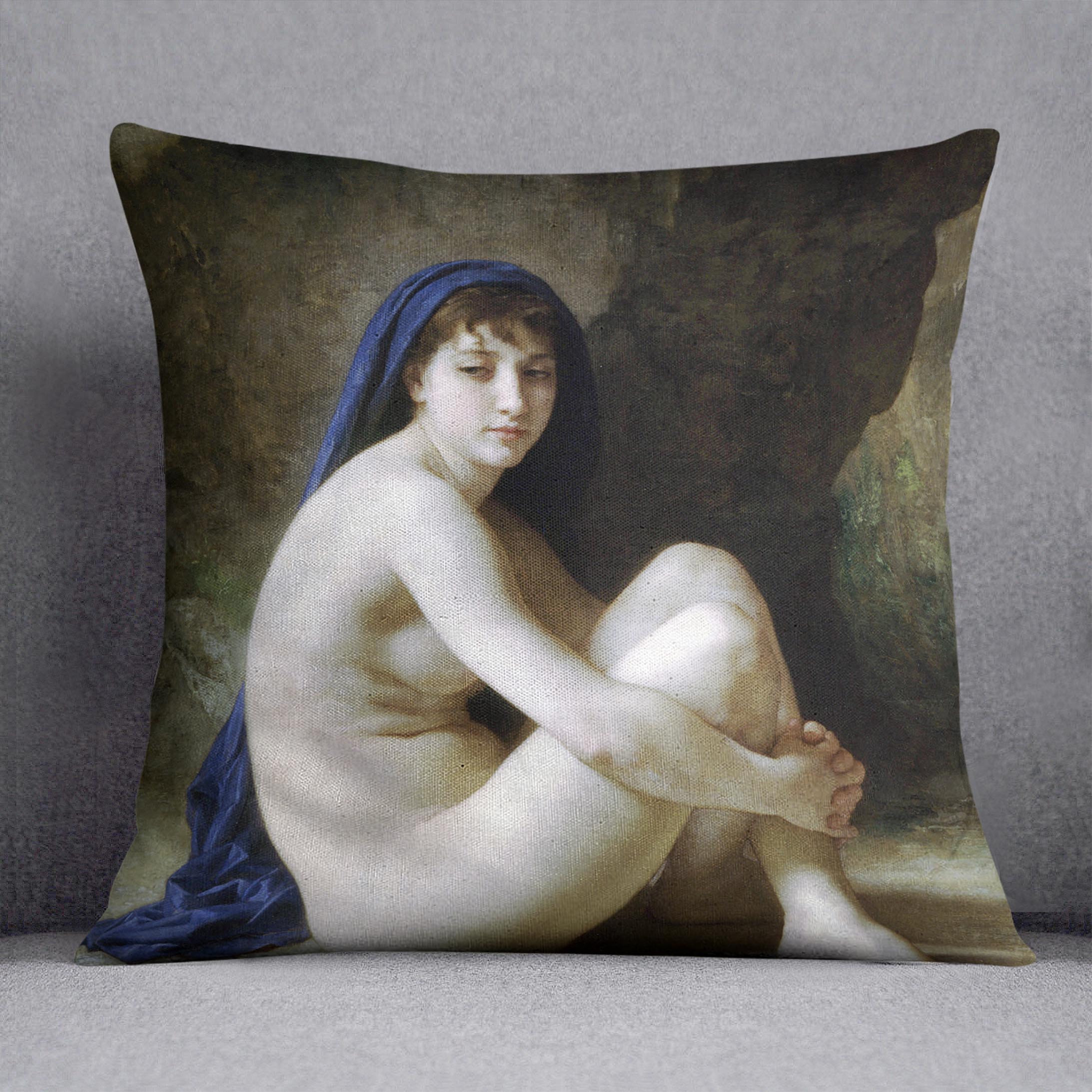 Seated Nude By Bouguereau Cushion