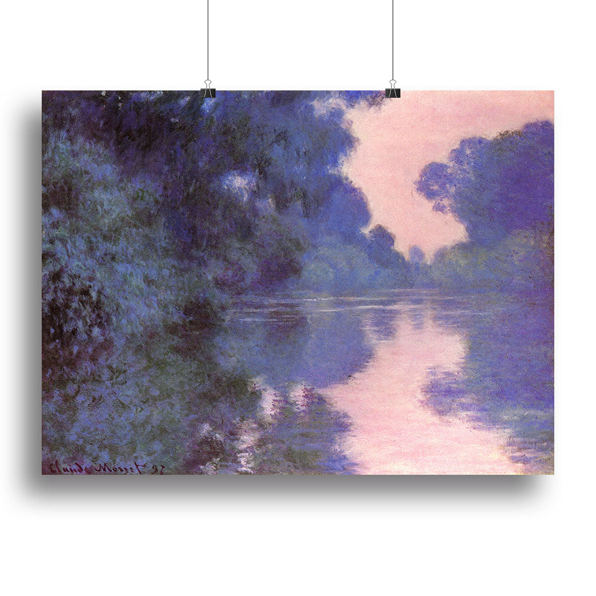 Seine arm at Giverny by Monet Canvas Print or Poster - Canvas Art Rocks - 2