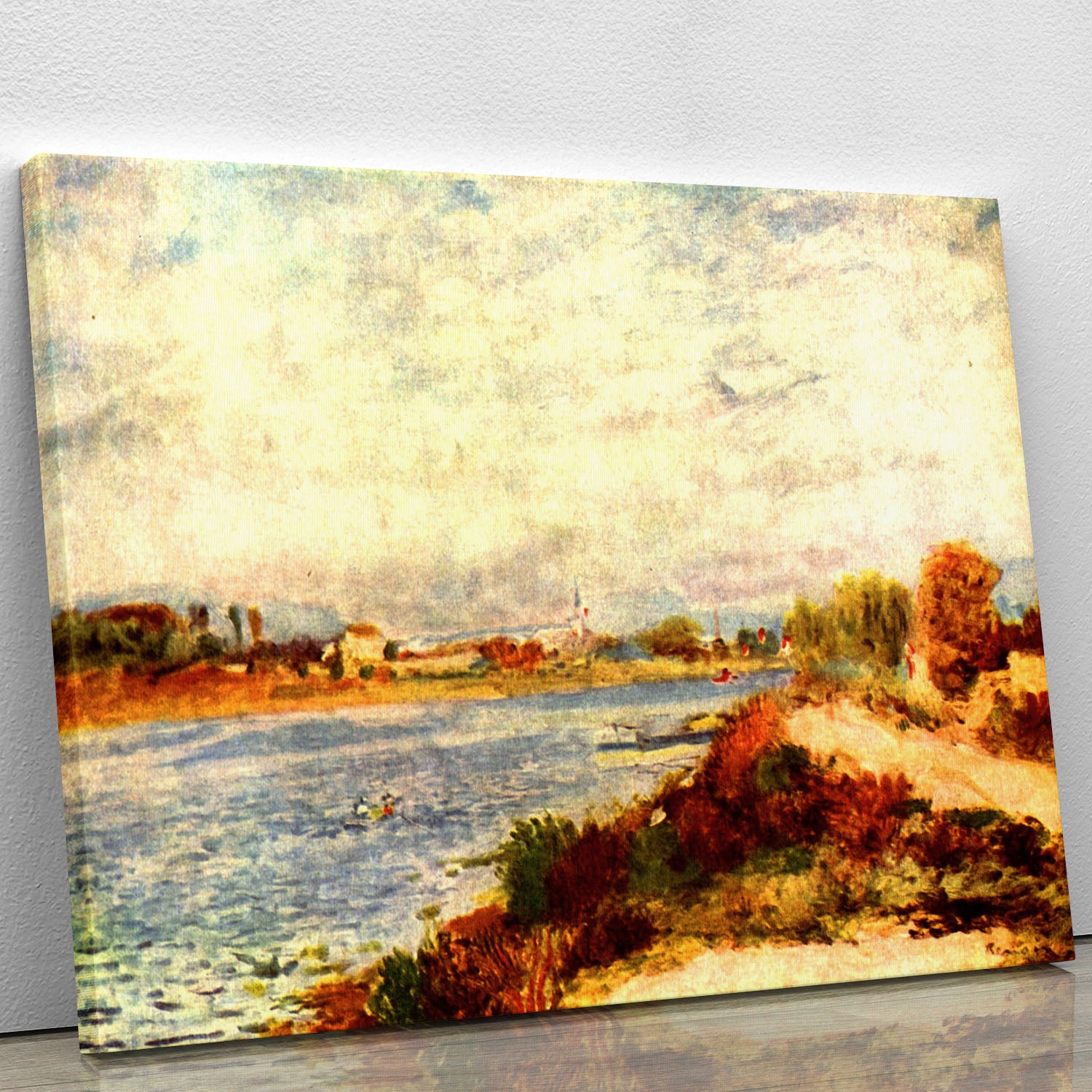 Seine in Argenteuil by Renoir Canvas Print or Poster - Canvas Art Rocks - 1