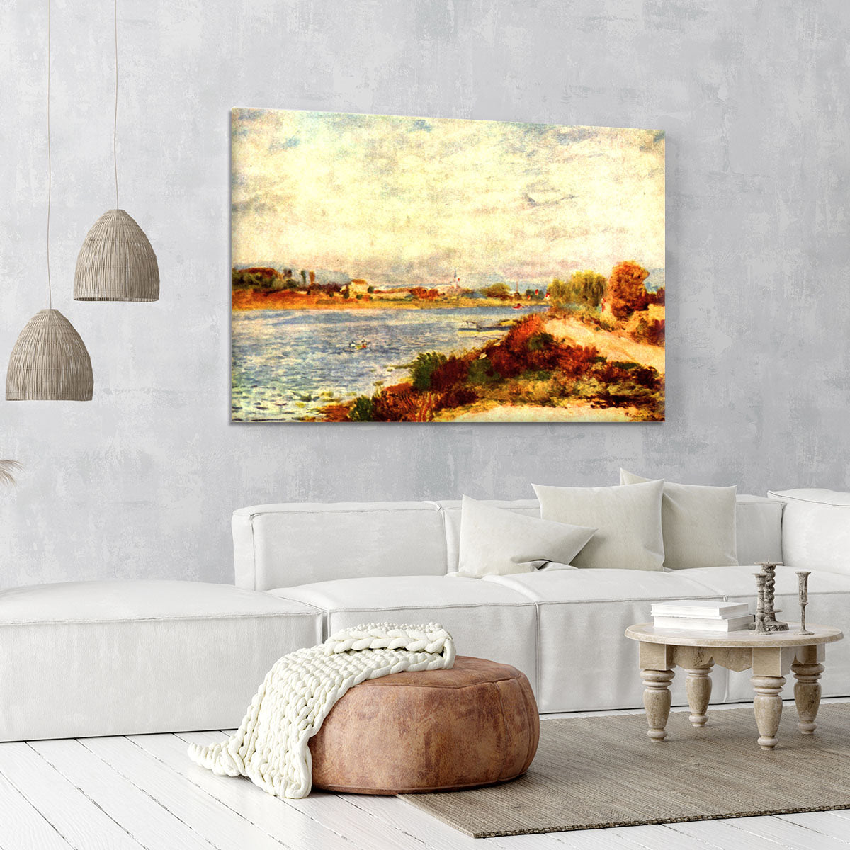 Seine in Argenteuil by Renoir Canvas Print or Poster - Canvas Art Rocks - 6