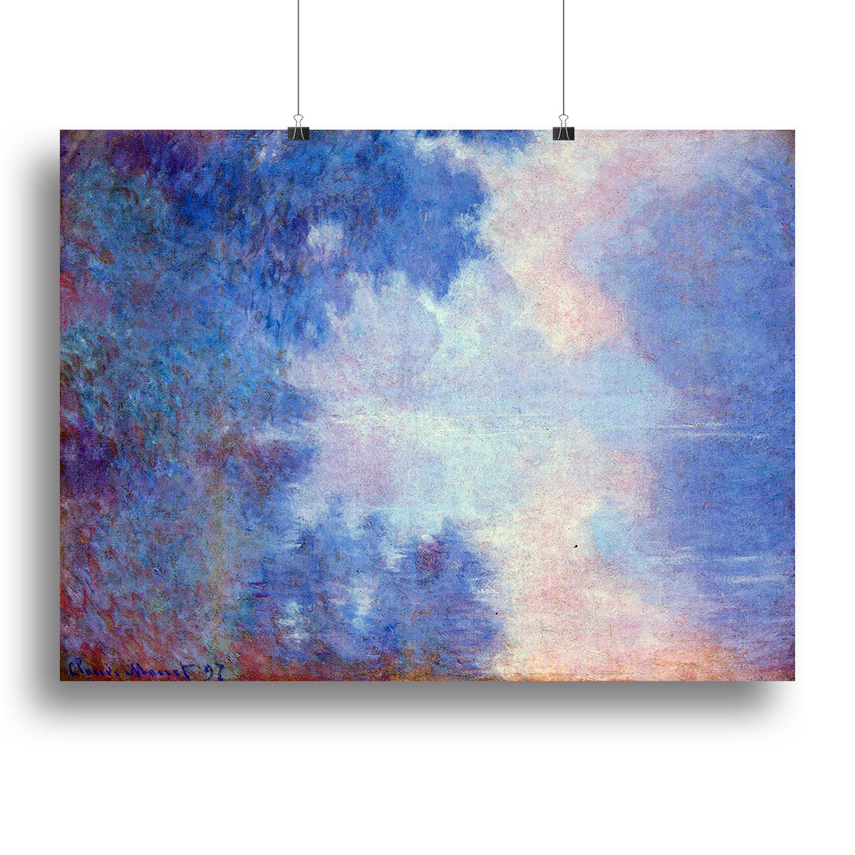 Seine in Morning by Monet Canvas Print or Poster - Canvas Art Rocks - 2