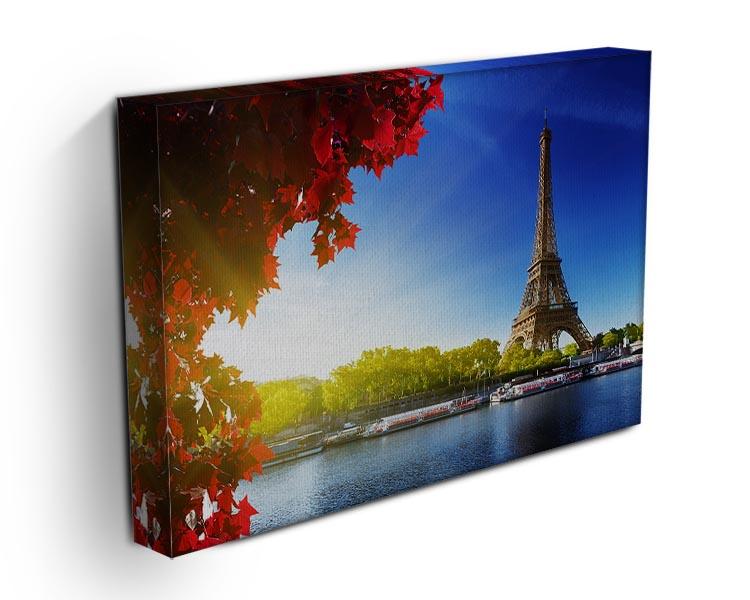 Seine in Paris with Eiffel tower Canvas Print or Poster - Canvas Art Rocks - 3