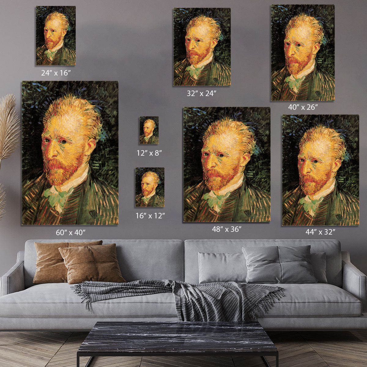 Self-Portrait 10 by Van Gogh Canvas Print or Poster - Canvas Art Rocks - 7