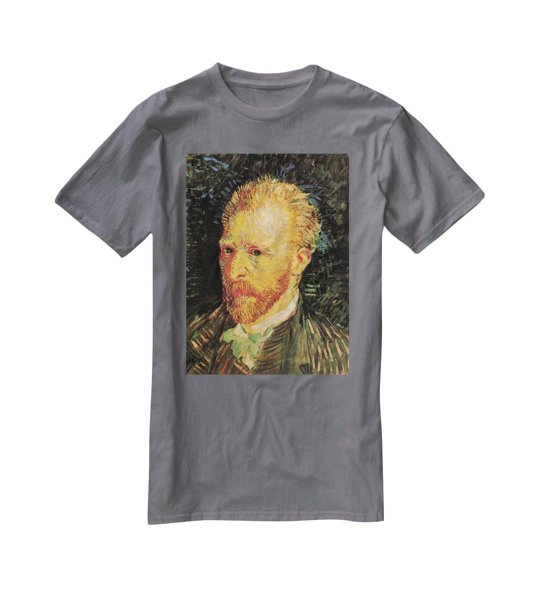 Self-Portrait 10 by Van Gogh T-Shirt - Canvas Art Rocks - 3