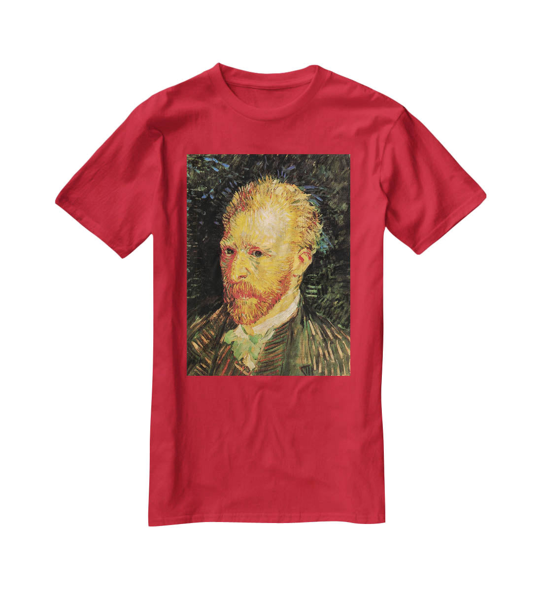 Self-Portrait 10 by Van Gogh T-Shirt - Canvas Art Rocks - 4