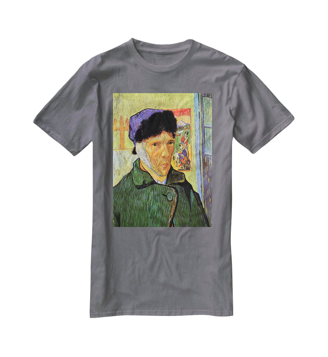 Self-Portrait 11 by Van Gogh T-Shirt - Canvas Art Rocks - 3