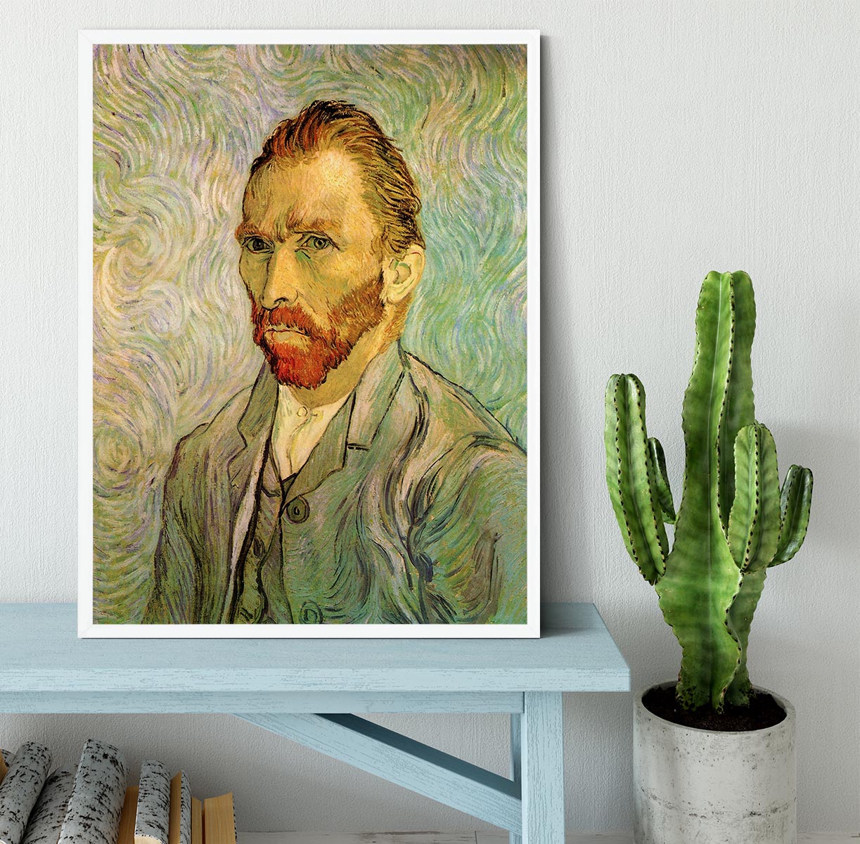 Self-Portrait 2 by Van Gogh Framed Print - Canvas Art Rocks -6