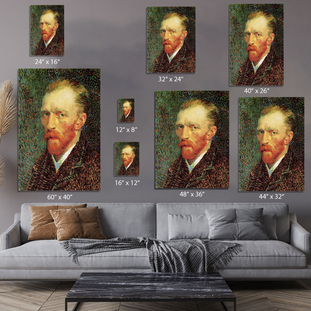 Self-Portrait 3 by Van Gogh Canvas Print or Poster - Canvas Art Rocks - 7