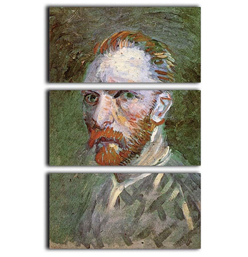 Self-Portrait 4 by Van Gogh 3 Split Panel Canvas Print - Canvas Art Rocks - 1